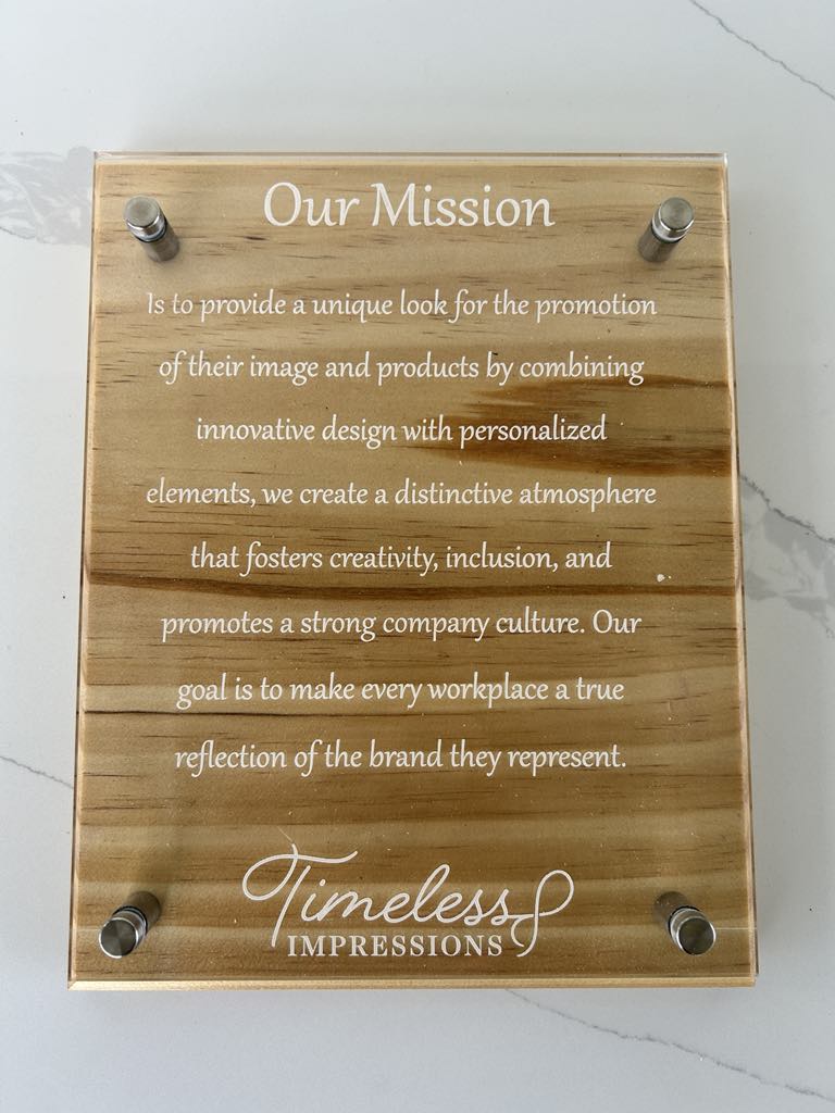 Custom Floating Acrylic Plaque – Elegant Personalised Gift for Every Occasion